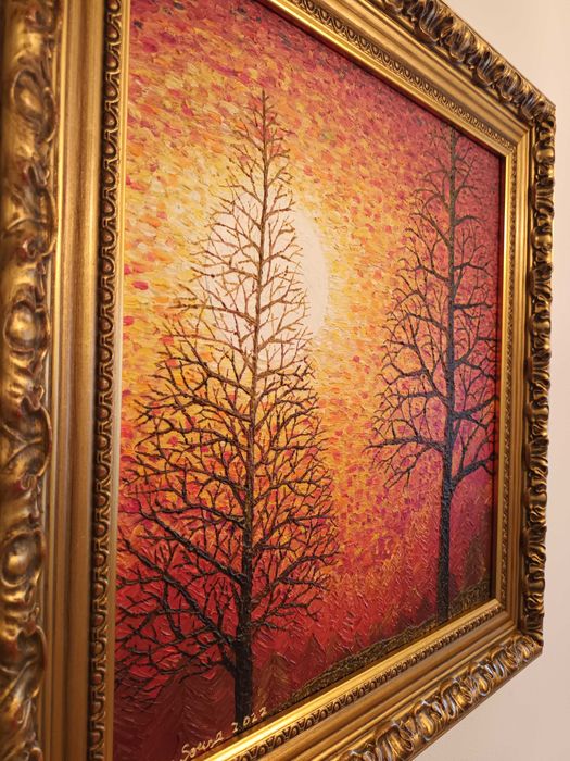 Caramulo V: (Óleo sobre madeira.  51,5x35,5 cm)