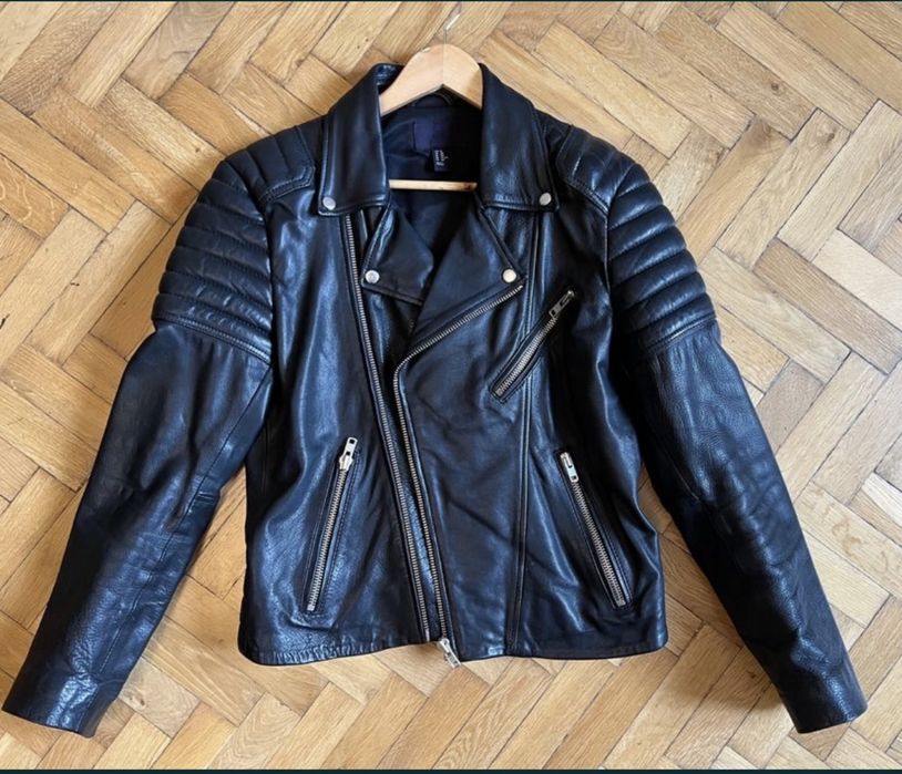 Kurtka skórzana ramoneska H&M, oryginalna M (48)