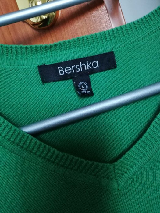 Sweter kardigan bershka r 40 zielony