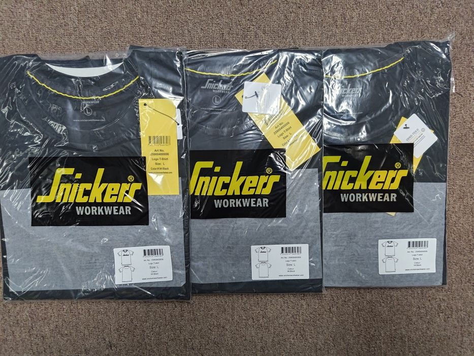 3-Pack Snickers 2590 logo koszulki robocze 3x  t-shirt BHP serwis