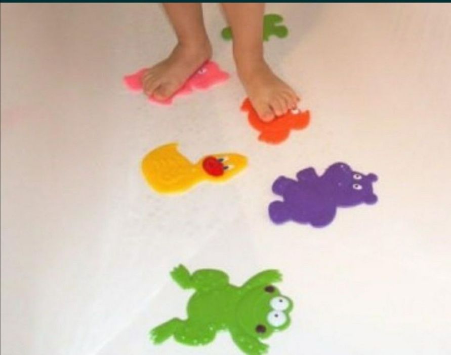 Набір великий аквапазли і мініковрики для купання ванній дитячі