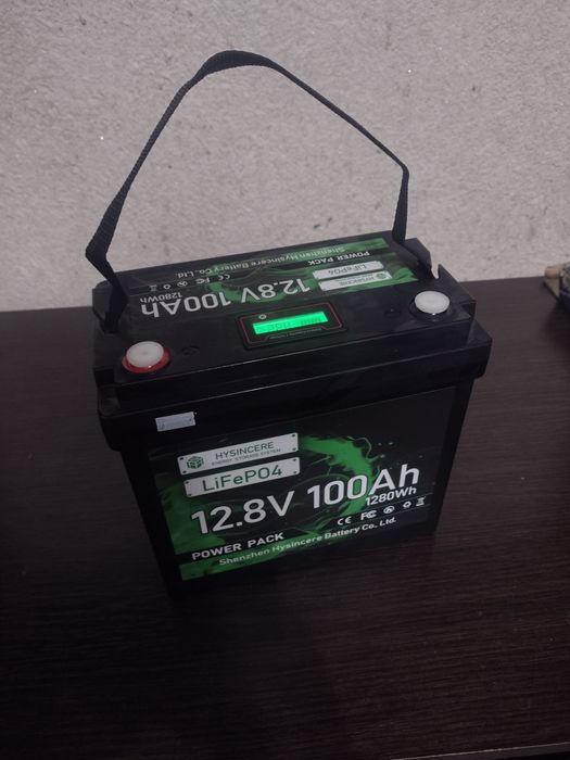 Lifepo4 акумулятор для дбж 12 в 100 а/год з екраном