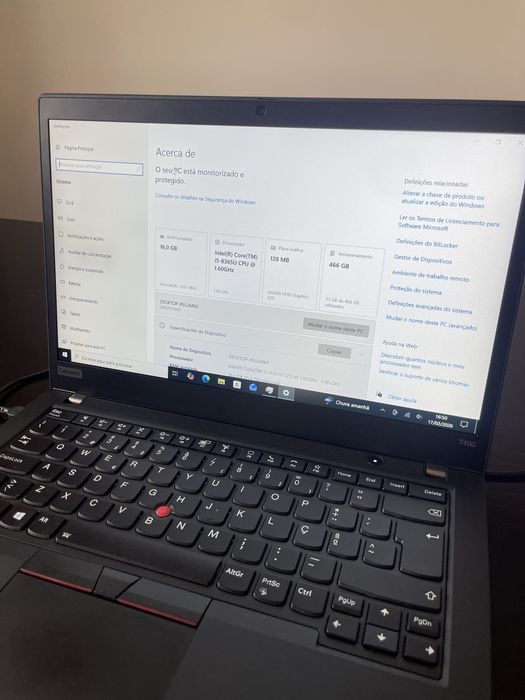 Portátil Gaming intel i5 novo 8350u 16GB RAM SSD nvme 256g