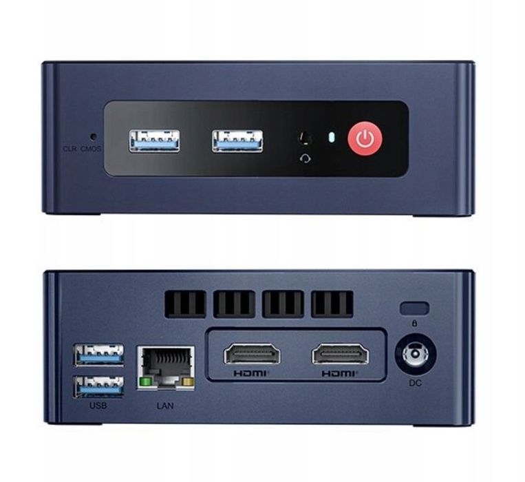 PC Beelink MINI S 4K WiFi, 16GB RAM, dysk 500GB, Windows 11 Pro czarne