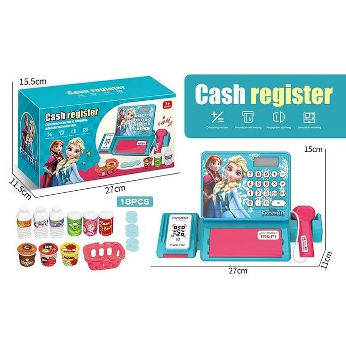Дитячий касовий апарат Ельза каса,кассовый аппарат QY0087-13 касса