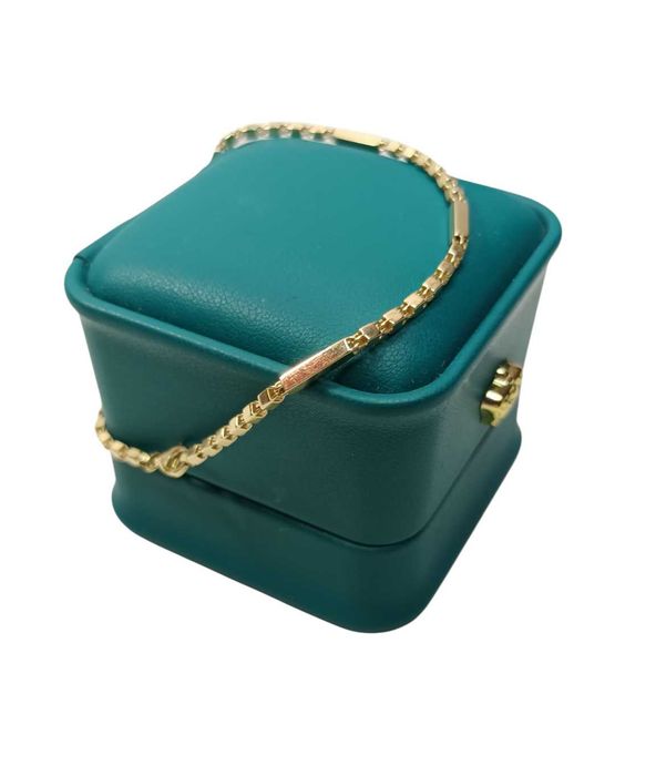 Elegancka złota bransoletka kostka 3,81gr 585au