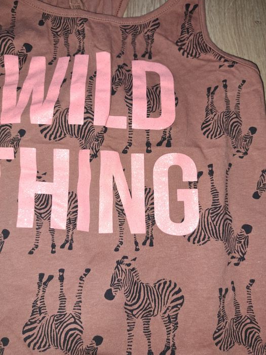 Cool club bluza t-shirt bez rękawów zebry rozm 140