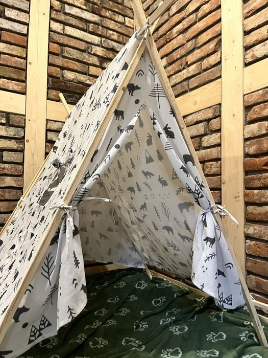 Namiot tipi w motywy zwierzece hand made