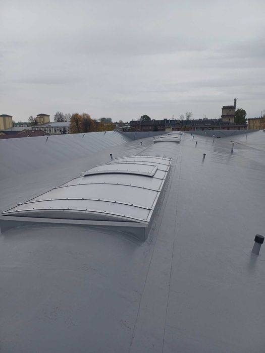 dach płaski  membrana PVC papa stropodach  hydroizolacja taras balkon