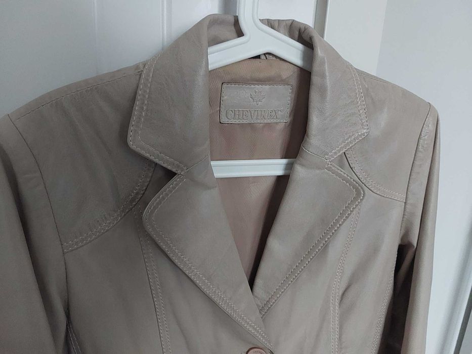 Kurtka damska ramoneska skórzana skóra naturalna Chevirex r. 40
