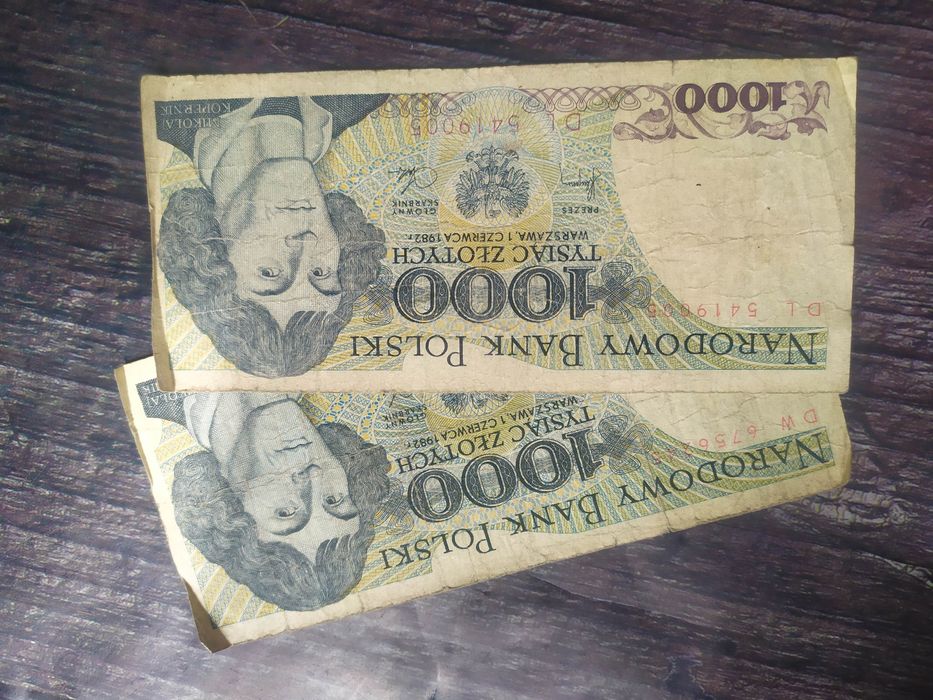 Лот 1000 Польських злотих 1982 рік