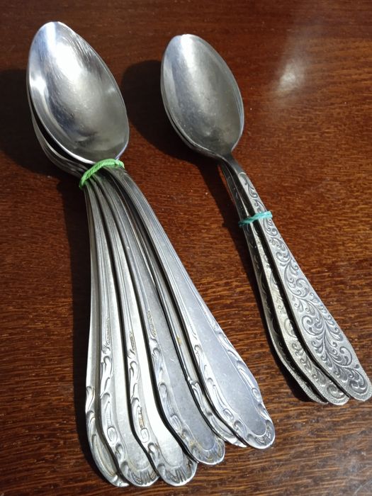 Ложки нерж. Б.у наборы