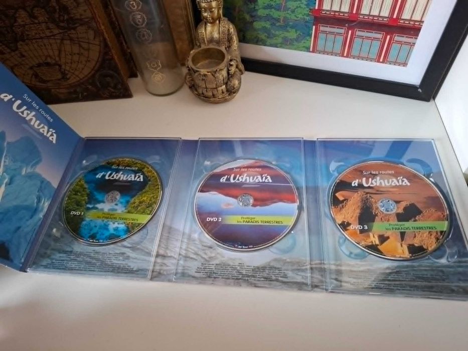 płyta 6 płyt DVD box program dokumentalny Sur les routes d'Ushuaïa Protéger Les Paradis terrestres Comprendre Les peuples millénaires po francusku