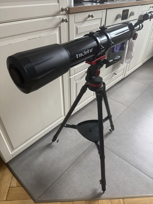 Teleskop astronomiczny UncleHu 90 mm (36x–450x) – nowy