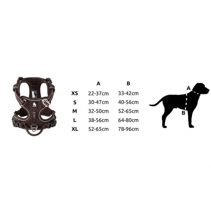 Szelki dla psa Truelove Front Line Premium L brązowe