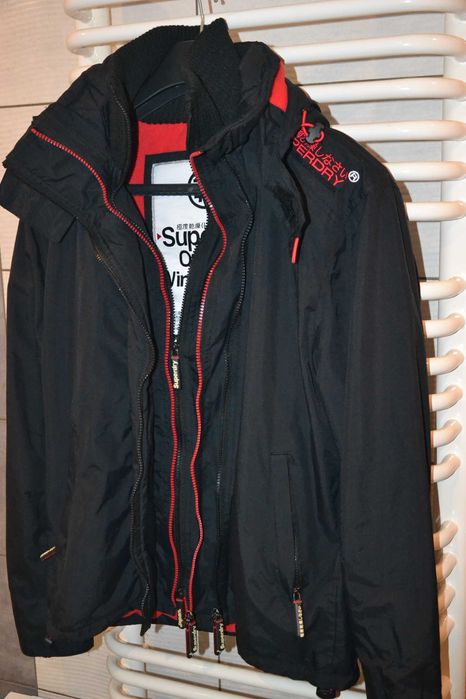 SUPERDRY Japan Windcheater Kurtka Kaptur M Oryginalna 100% Jak Nowa