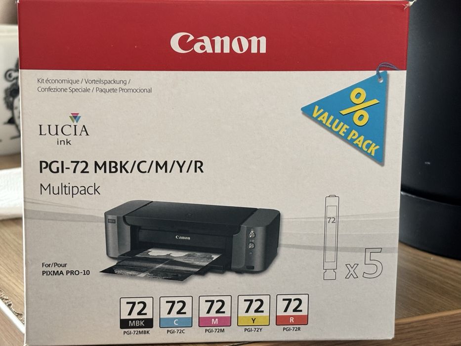 Canon PGI-72 tusz czarny i kolor, oryginalny