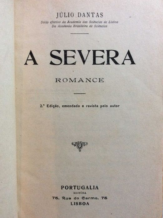 A Severa. A Romance. 2nd Edition, Revised and Corrected by the Author.64585671799043122