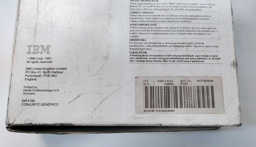 Venda Software MS-DOS 5.0 IBM Disquetes - Edição Original64738680300801123