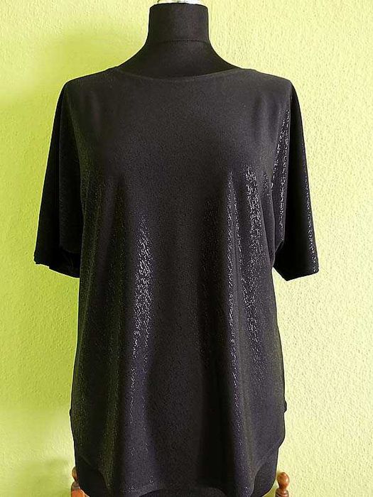 Bluzka -czarna kimono - rozmiar 42 biust 104 cm