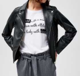 Nowa czarna eko skórzana ramoneska 38 M