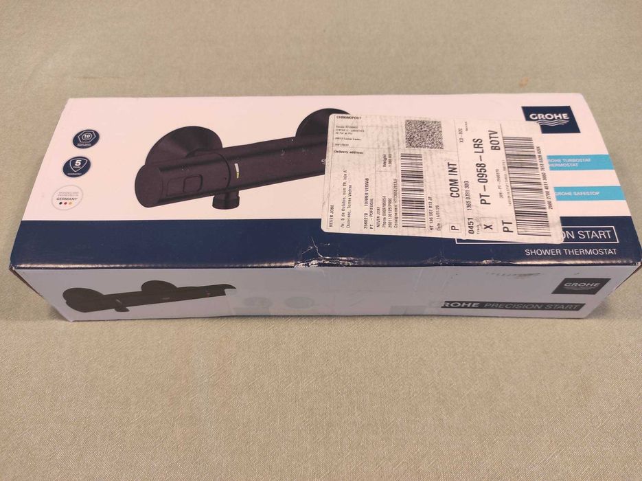 Torneira de duche termostática Grohe Start preto mate