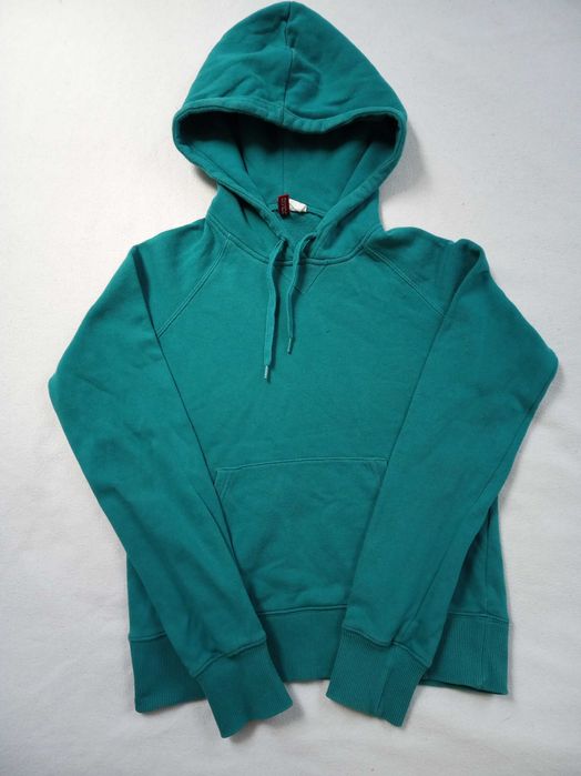 Turkusowa bluza z kapturem damska H&M M