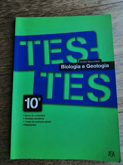 livro testes Biologia e geologia 10º ano