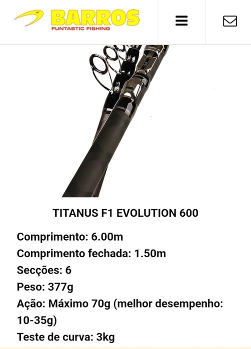 Vendo cana Tutanus F1