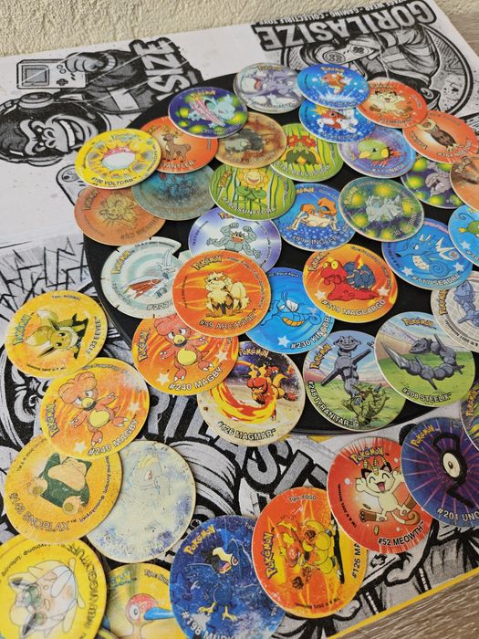 Pokemon Tazos Lot 40+ Vintage