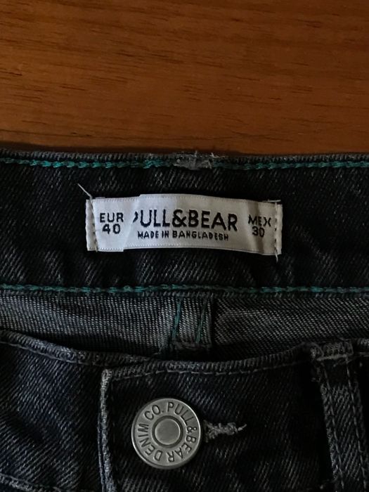 Calças de ganga pretas Pull&Bear