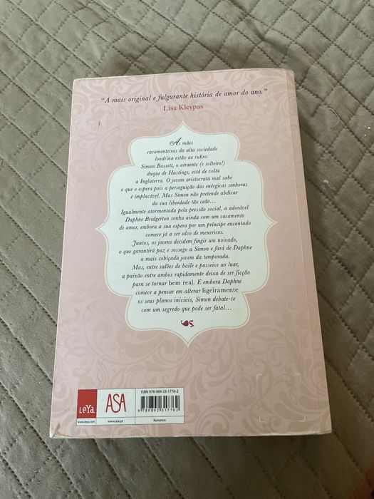 Livro Bridgerton, crónica de paixões e caprichos