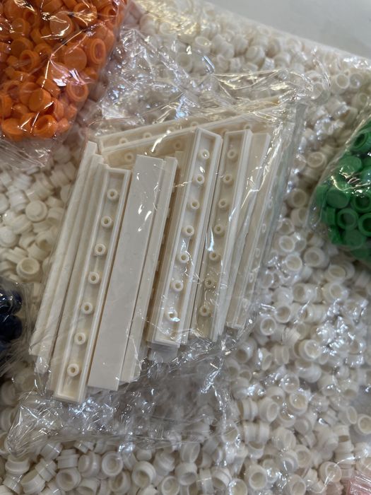 Lote de Peças de Construção / Tijolos e Round Tiles (Estilo LEGO)