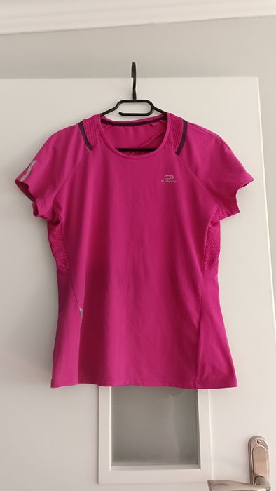 Koszulka sportowa Decathlon r. L, koszulka do biegania z datą i imieni