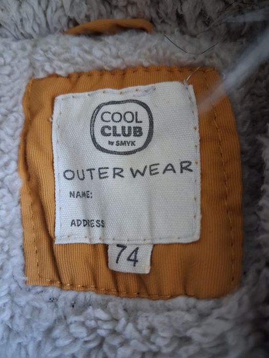 Musztardowy kombinezon zimowy cool Club smyk rozm 74