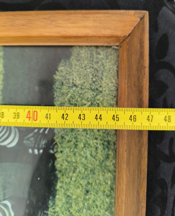 Quadro com pôster comemorativo do Sporting Clube de Portugal e azulejo