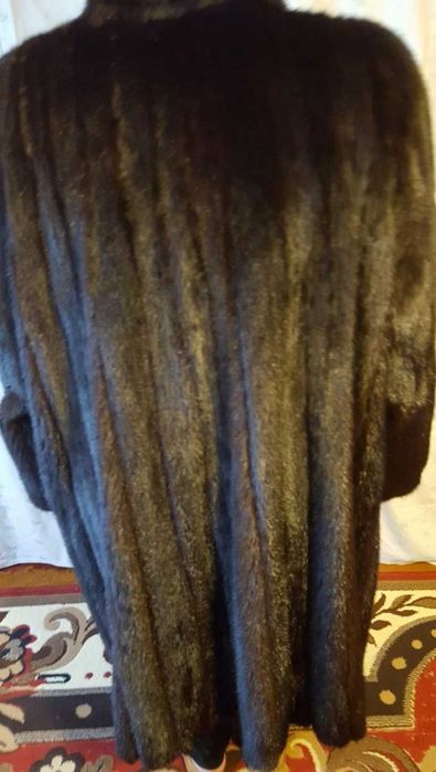 Полушубок, Норковая шуба, из натурального меха норка 50-52