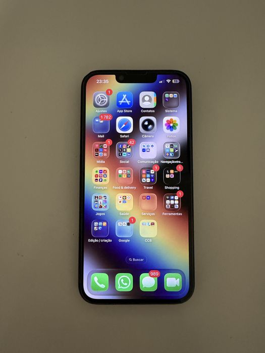 iPhone 13 256GB ótimo estado + cabo + 2 capas