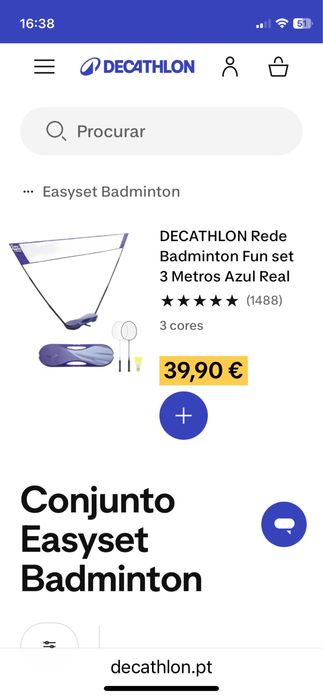 Conjunto badminton