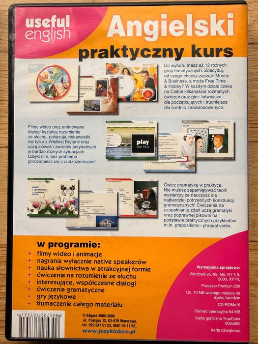 Angielski kurs na DVD 2 płyty
