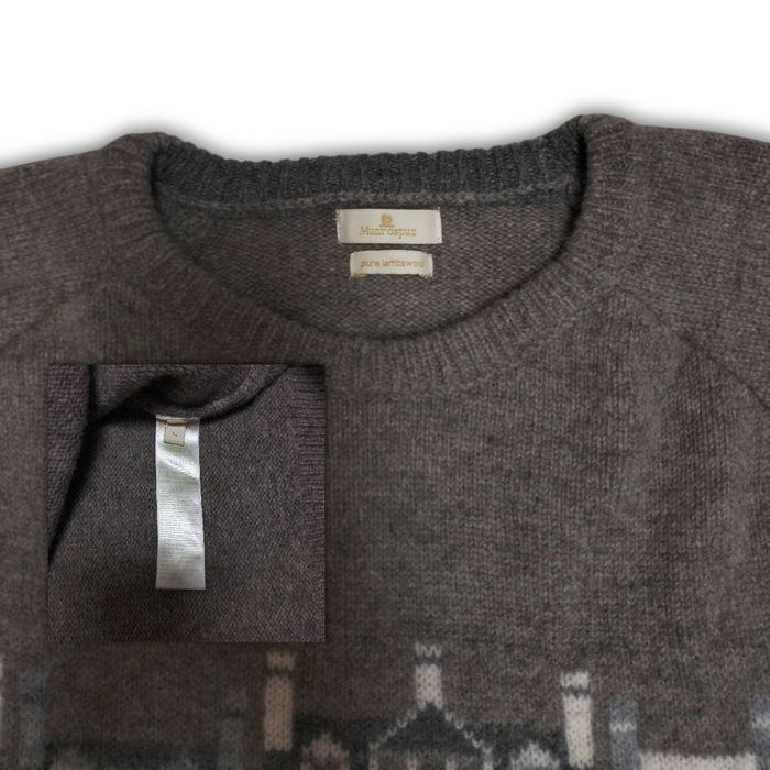 munrospun cityscape sweater pure lambswool intarsia