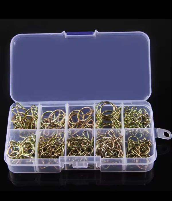 Набор пружинных зажимов для шланга 126 шт 10 размеров