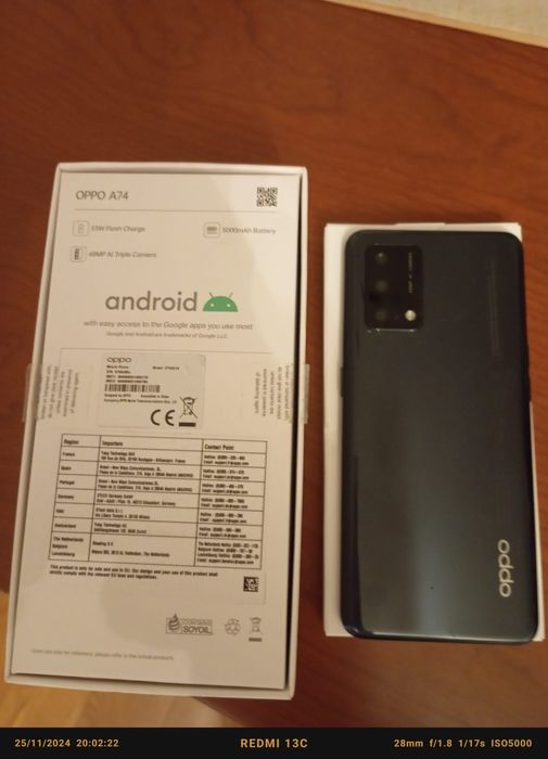 Oppo A74 preto 128 GB