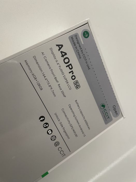 Smartphone A40 PRO 5G.