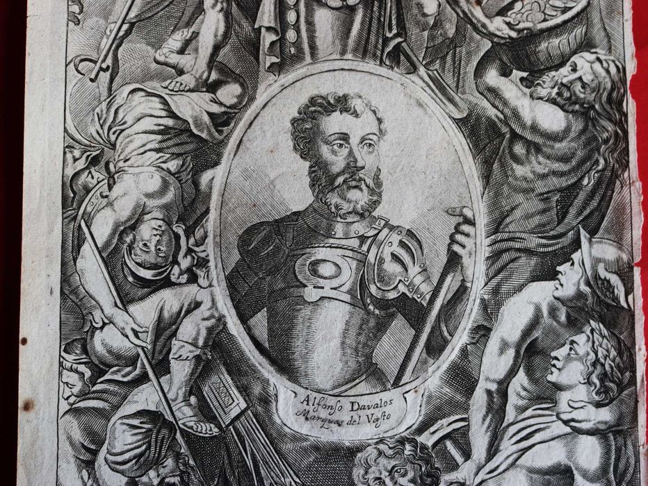Alfonso Davalos, Marquês del Vasto, gravura de Gasper Bouttats.
