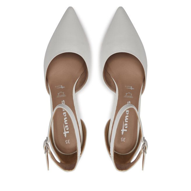 Czółenka w szpic zapinane w kostce Tamaris 39