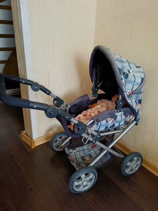 Дитяча іграшковий візочок, коляска для дівчинки