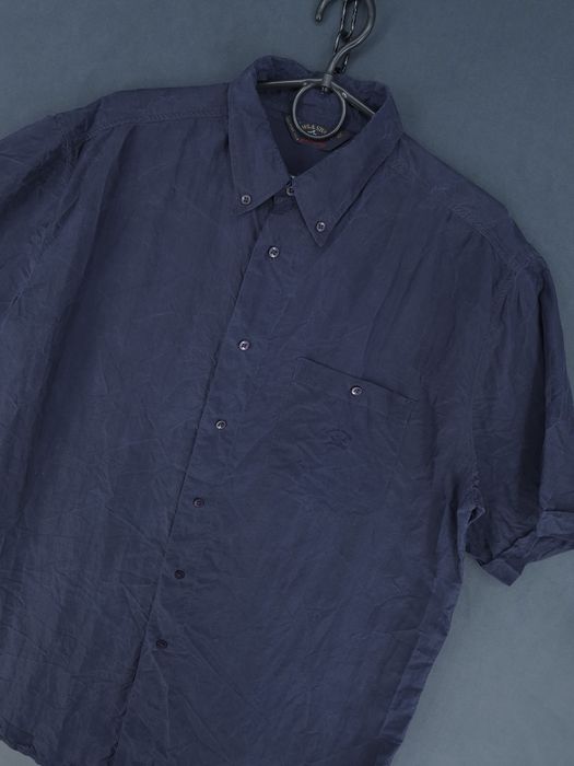 Paul & Shark Yachting koszula z krótkim rękawem jedwab 100% silk XL