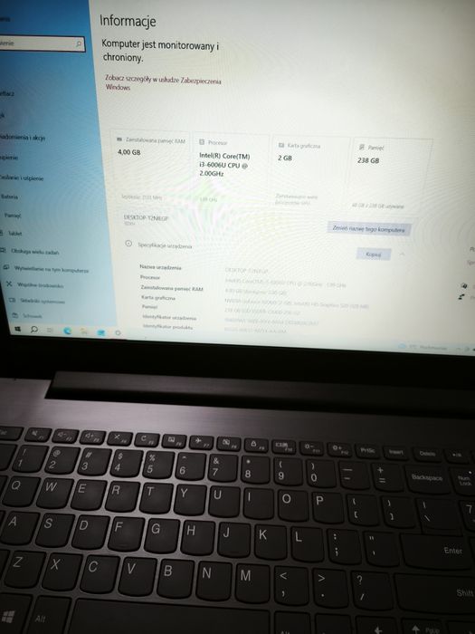 Laptopy Lenovo  Ideapad 320 i3/8Gb/256GBSSD