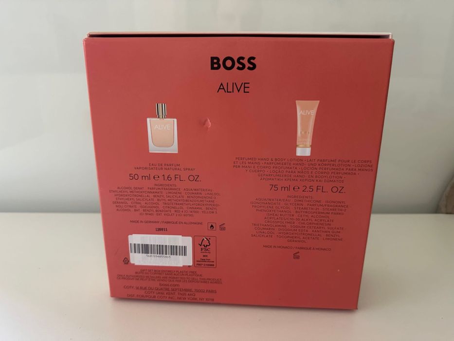 Coffret Boss Alive Eau de Parfum 50ml Original Novo c/Fatura